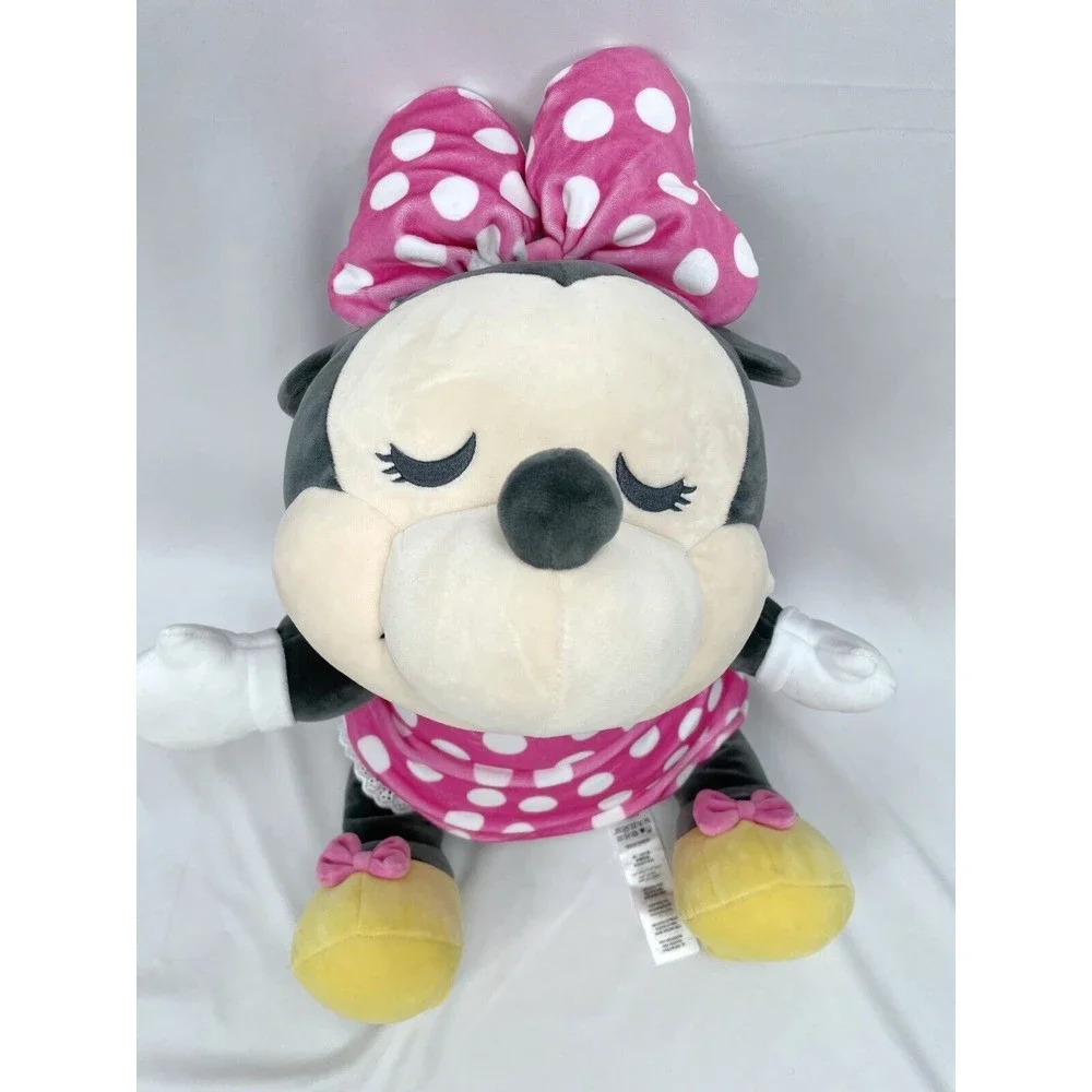 Disney Store Minnie‎ Mouse Cuddleez Plush Pink Dress Pillow